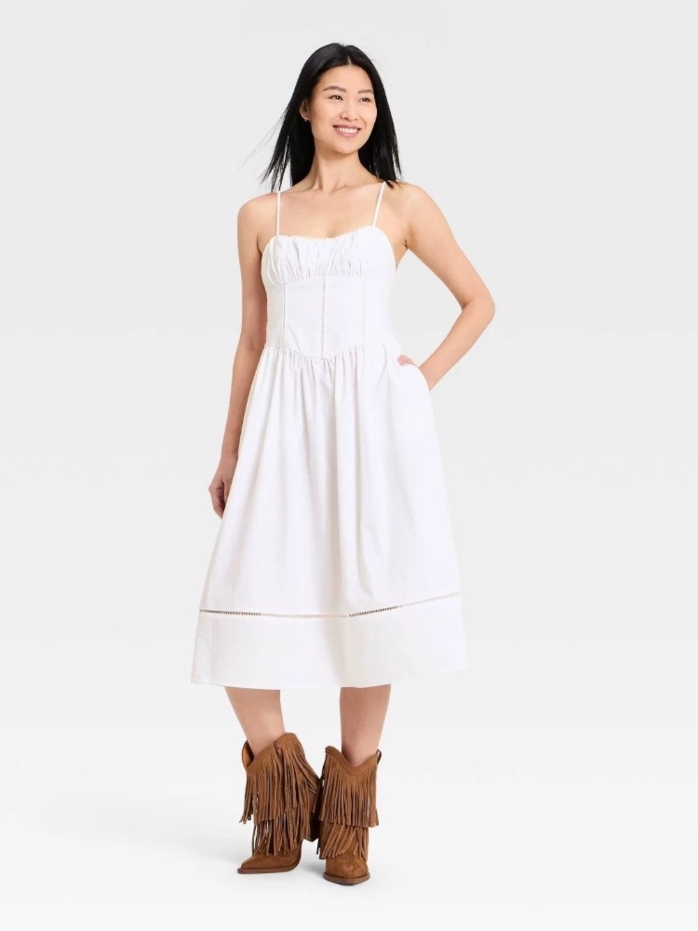 NWT Women’s Corset Midi Dress. Size:L.